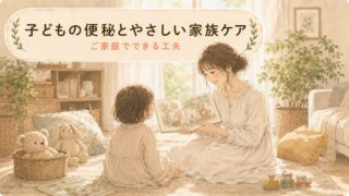 【家族で支える】子どもの便秘！症状別の対処と声かけのコツ