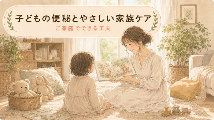 【家族で支える】子どもの便秘!症状別の対処と声かけのコツ