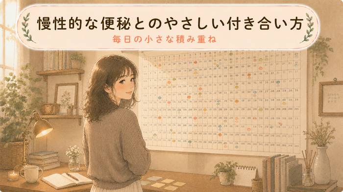 【焦らず続ける】慢性的な便秘とのやさしい付き合い方
