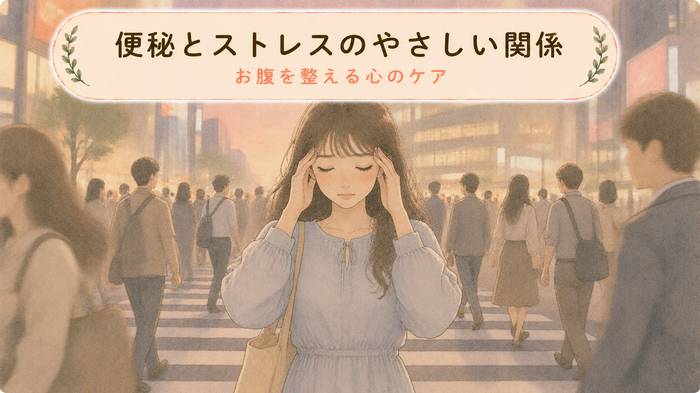 【ストレス源と向き合う】便秘とストレスのつき合い方とお腹のケア