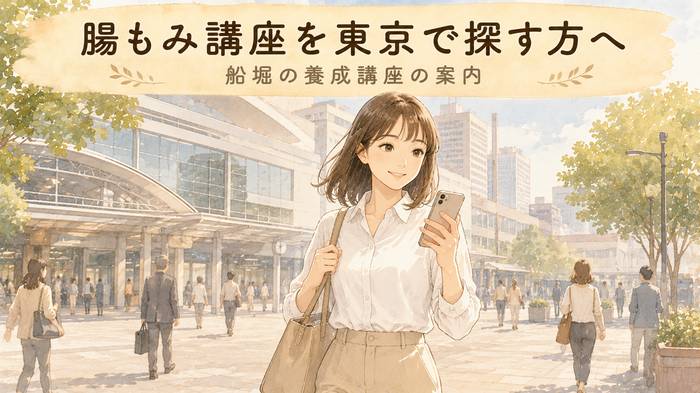 【東京・船堀】腸もみ講座を東京で探す方へ!養成講座の案内