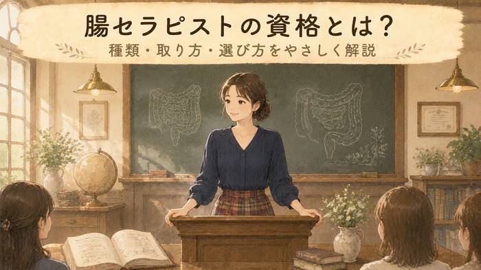 【保存版】腸セラピストの資格とは?基本のキから種類・取り方まで
