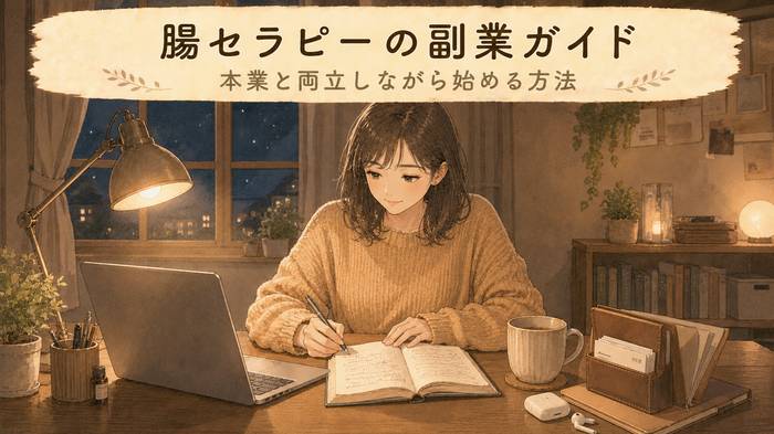 【週末から】腸セラピーを副業に！無理のない働き方ガイド
