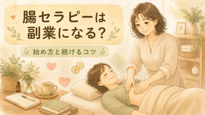 腸セラピーは副業になる？始め方と無理なく続けるコツ
