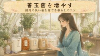 【育てる習慣】善玉菌を増やすには？食事と暮らしで育てる毎日の工夫