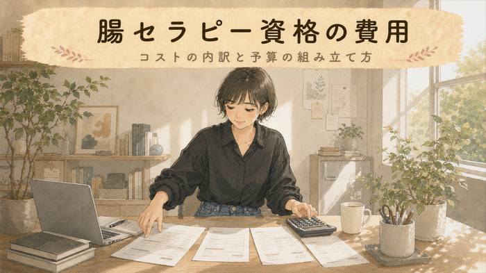 【後悔しない】腸セラピーの資格費用はいくら？相場と内訳・選び方