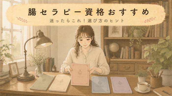【目的別】腸セラピー資格のおすすめは？「迷ったらこれ」を提案