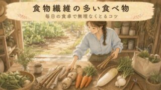 【一覧】食物繊維の多い食べ物は？腸活におすすめの種類と取り入れ方