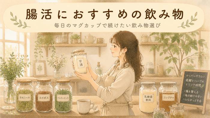 【毎日続く】腸活におすすめの飲み物！ドリンクの選び方
