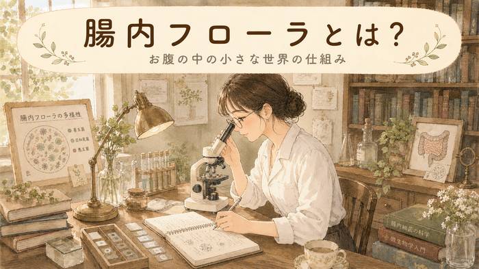 【やさしく解説】腸内フローラとは？お腹の中の小さな世界