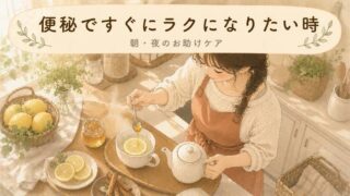 【朝・夜のお助け】便秘ですぐにラクになりたい時の対処法