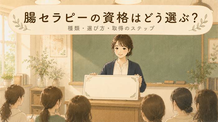 【未経験から】腸セラピー資格を取得するステップ！学び始める実践フロー
