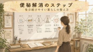 【今日からできる】便秘解消に役立つ生活のコツ！お腹を整える毎日の習慣