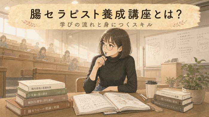 【受講前に】腸セラピスト養成講座とは？内容・選び方・受講後のキャリア